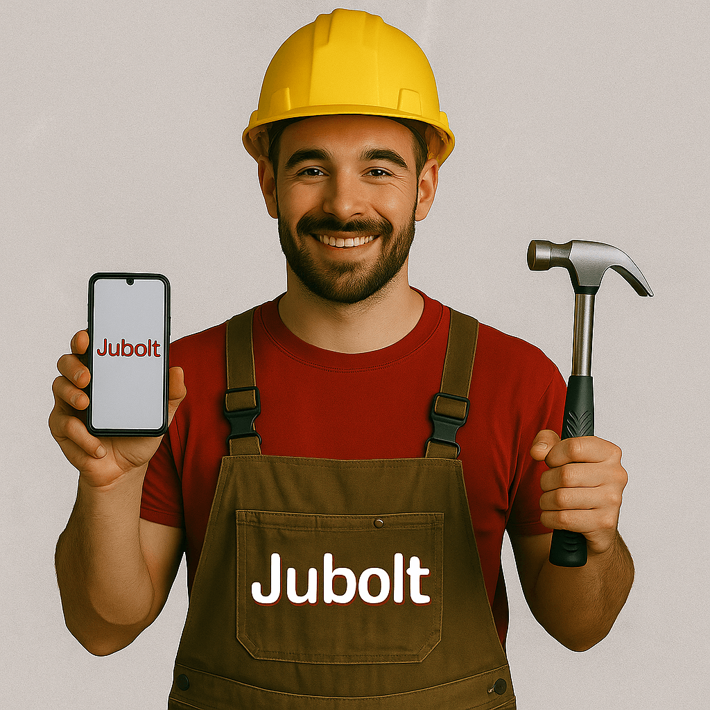 ConstructionWorkerwithToolsandTech גובולט JuBolt